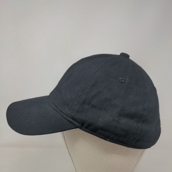 Unbranded Slideback Hat Black One Size Adjustable Vented Holes 6 Panel Blank - Picture 3 of 7
